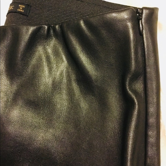 ZARA BASIC faux leather pants medium sz. - Picture 3 of 8